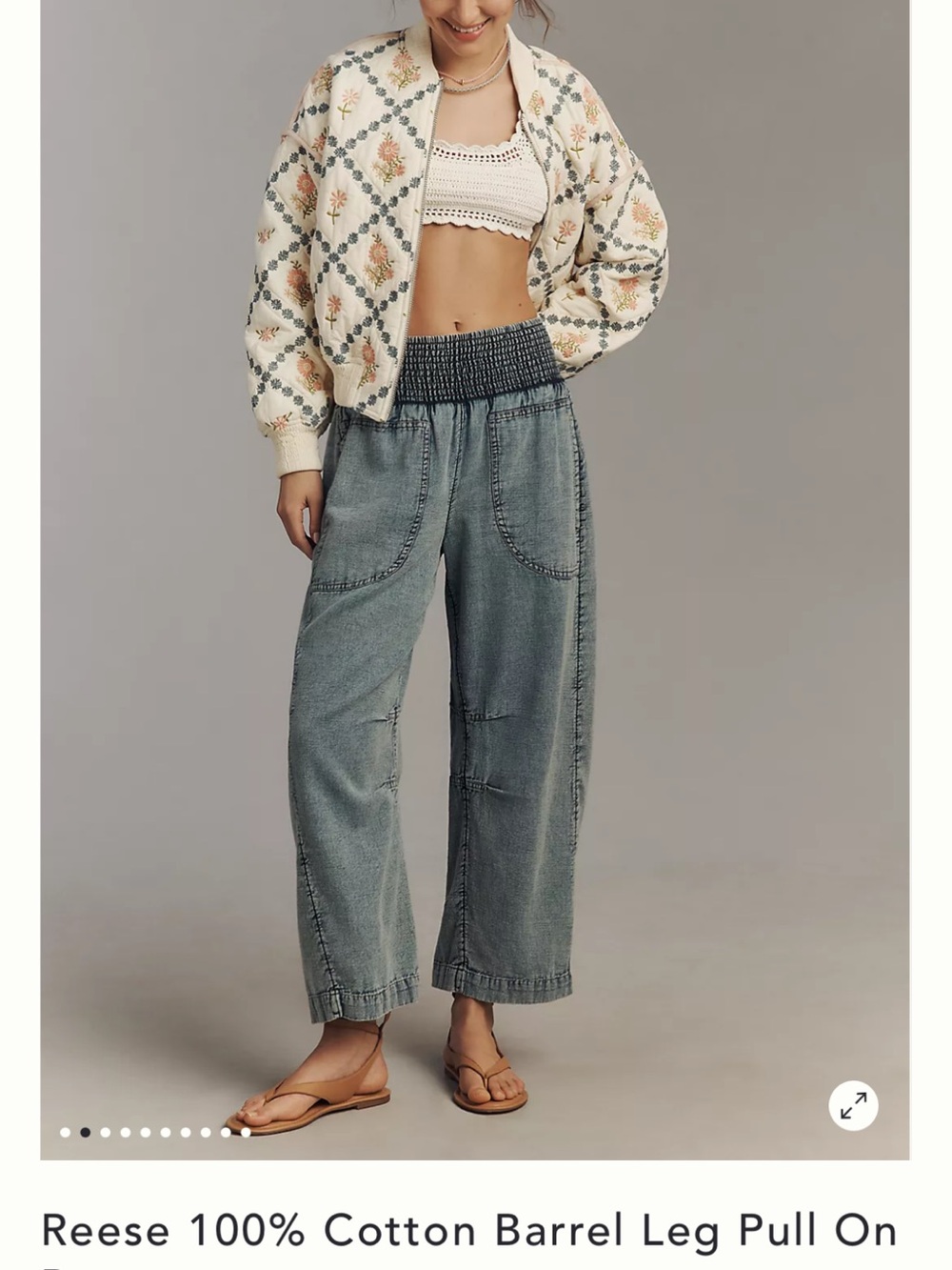 Pilcro Women’s Pull-on  Barrel Pant (S)
